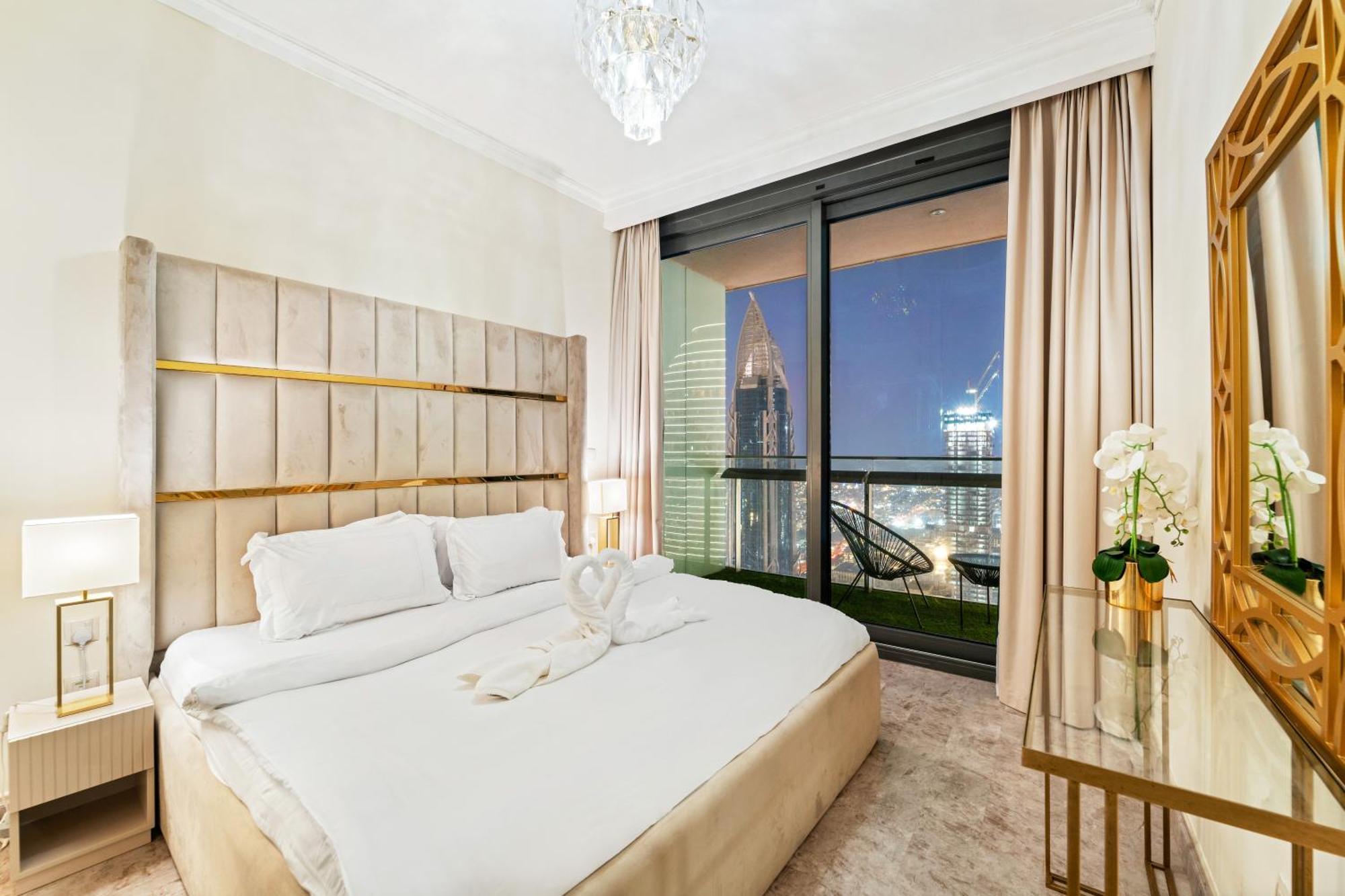 First Class 2Br With Full Dubai Skyline & Sea View Exterior foto